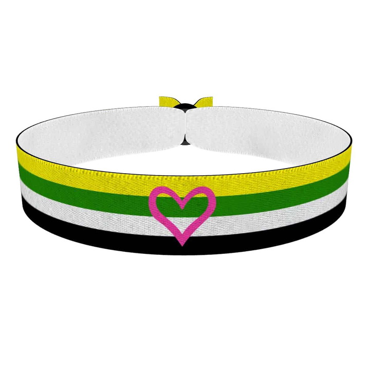 Zum Produkt Skoliosexual - pink Heart Stoffarmband