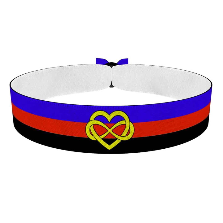 Zum Produkt Polyamory - Infinity Heart Stoffarmband