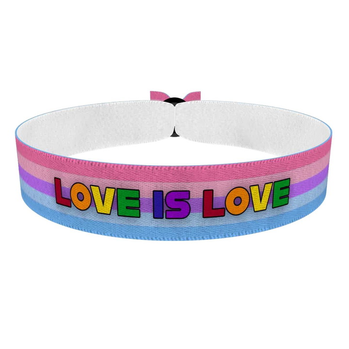 Zum Produkt Xenogender - Love is Love bunt Stoffarmband