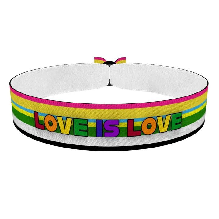 Zum Produkt Pan-Skolio - Love is Love bunt Stoffarmband