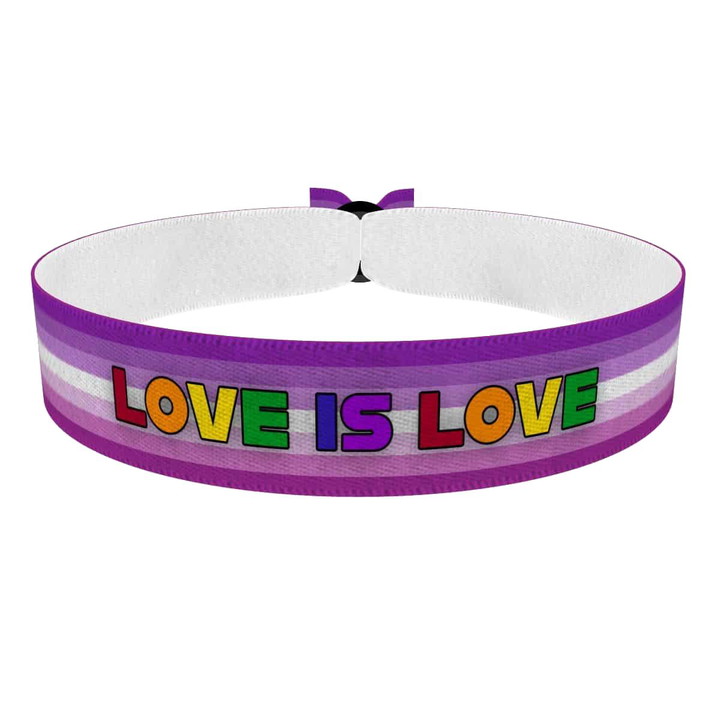 Zum Produkt Femme - Love is Love bunt Stoffarmband