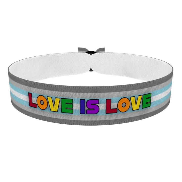 Zum Produkt Demiboy - Love is Love bunt Stoffarmband