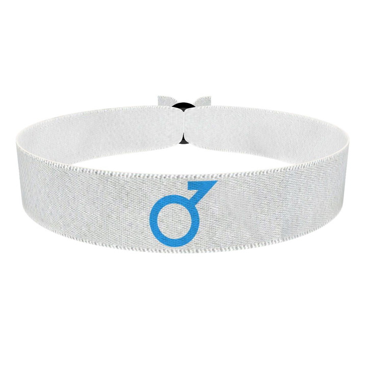 Zum Produkt Demiboy Symbol weiß Stoffarmband