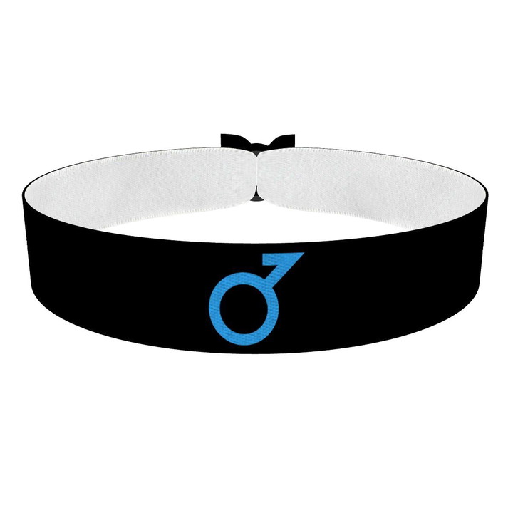 Zum Produkt Demiboy Symbol schwarz Stoffarmband