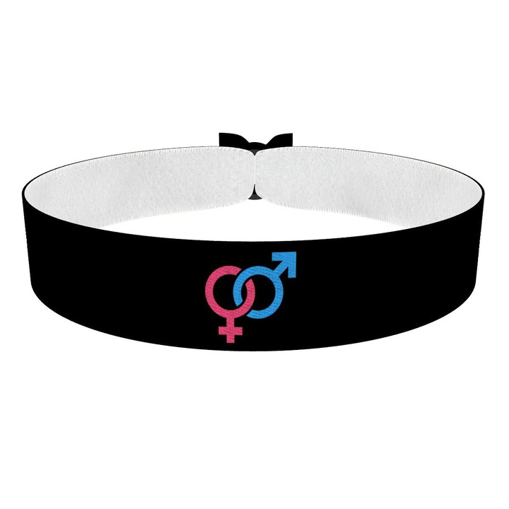 Zum Produkt Hetero Symbol schwarz 2 Stoffarmband