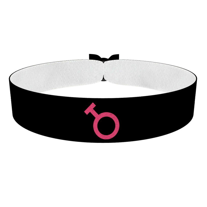Zum Produkt Travesti Symbol schwarz Stoffarmband