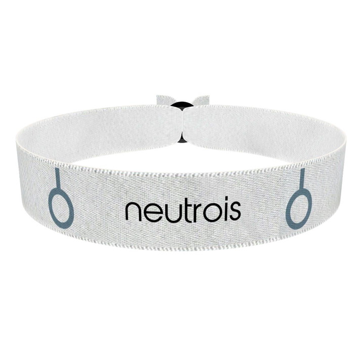 Zum Produkt Neutrois Symbol Text weiß Stoffarmband
