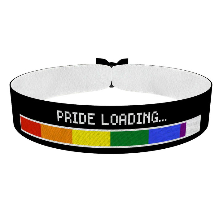 Zum Produkt Pride Loading schwarz Stoffarmband