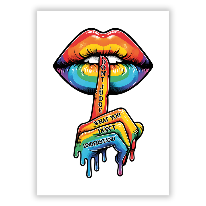 Zum Produkt Don’t judge, what you don’t understand LGBTQ Poster