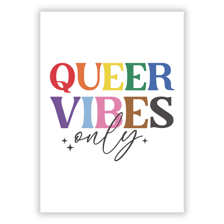 Zum Produkt Queer Vibes only LGBTQ Poster