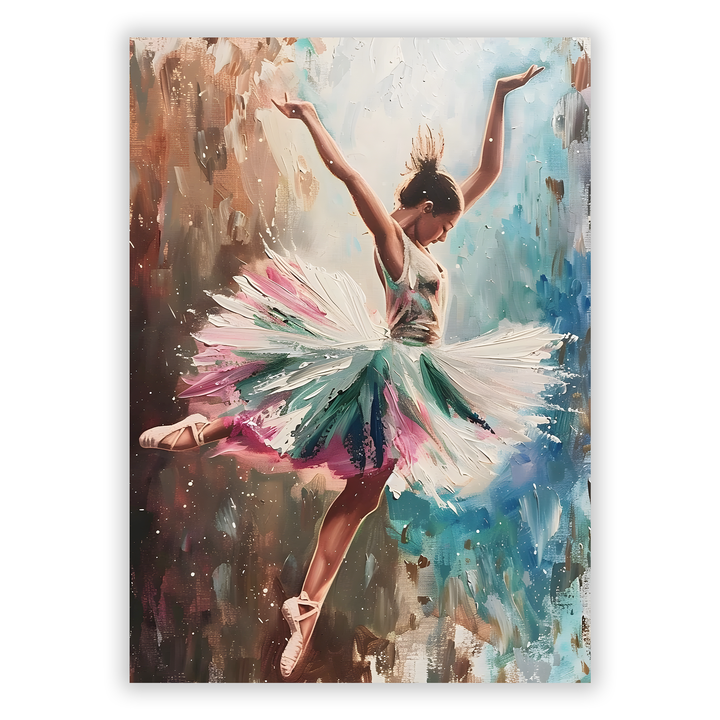 Zum Produkt Ballerina Poster mit weißem Kleid