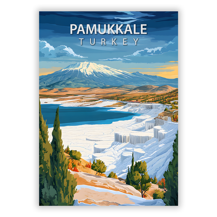 Zum Produkt Pamukkale Poster - Sehenswürdigkeit Türkei