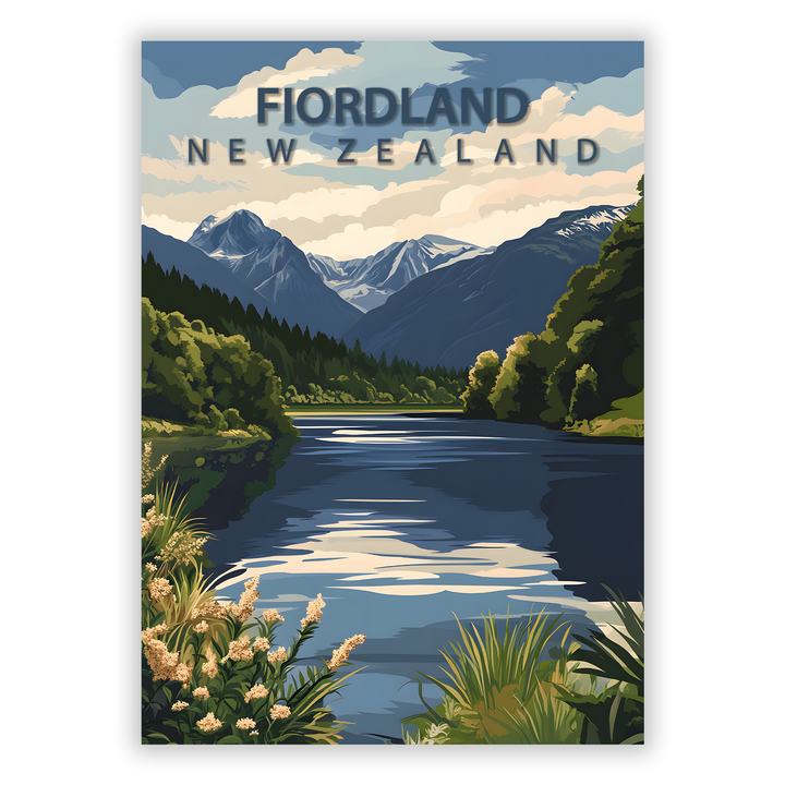 Zum Produkt Fiordland Poster - Sehenswürdigkeit Neuseeland