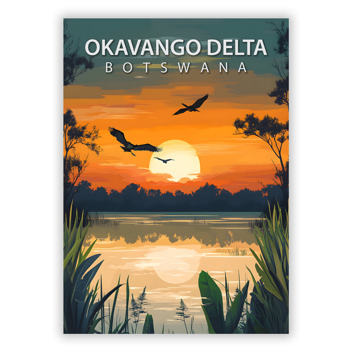 Zum Produkt Okavango Delta Poster - Sehenswürdigkeit Botswana
