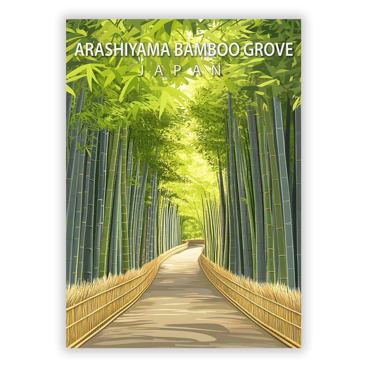 Zum Produkt Arashiyama Bamboo Grove Poster - Sehenswürdigkeit Japan