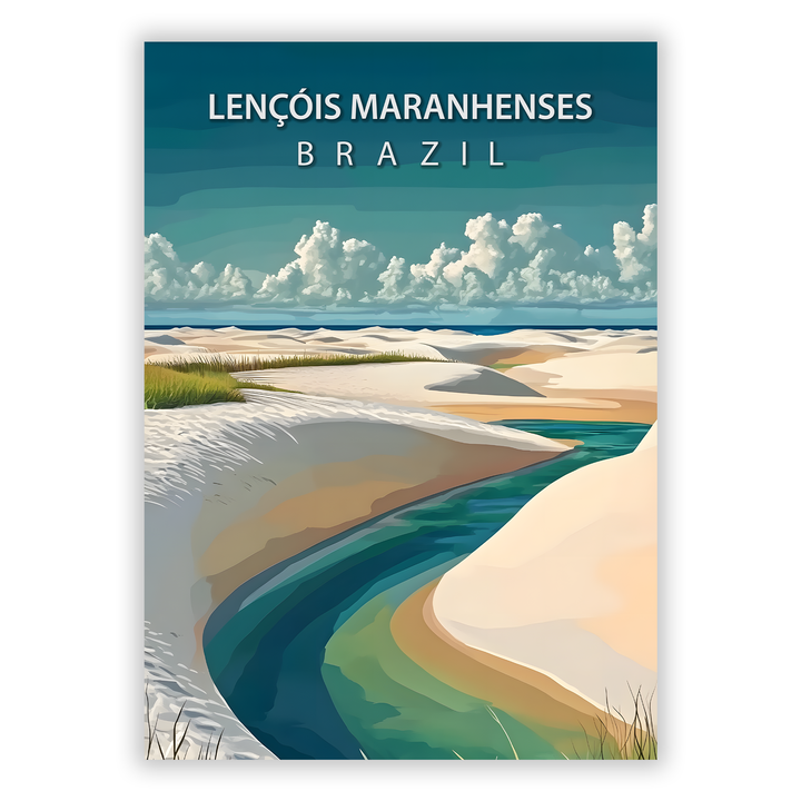 Zum Produkt Lencois Maranhenses Poster - Sehenswürdigkeit Brasilien