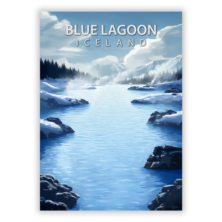 Zum Produkt Blue Lagoon Poster - Sehenswürdigkeit Island