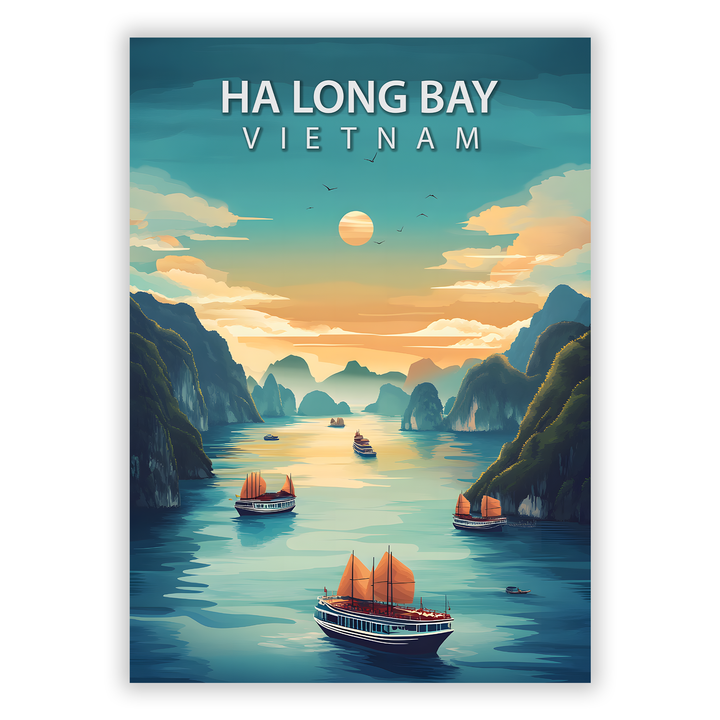 Zum Produkt Ha Long Bay Poster - Sehenswürdigkeit Vietnam