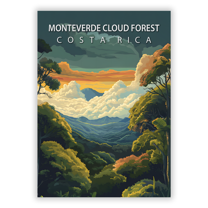 Zum Produkt Monteverde Cloud Forest Poster - Sehenswürdigkeit Costa Rica