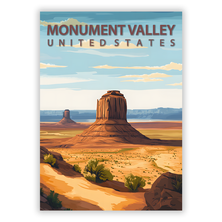 Zum Produkt Monument Valley Poster - Sehenswürdigkeit Amerika USA