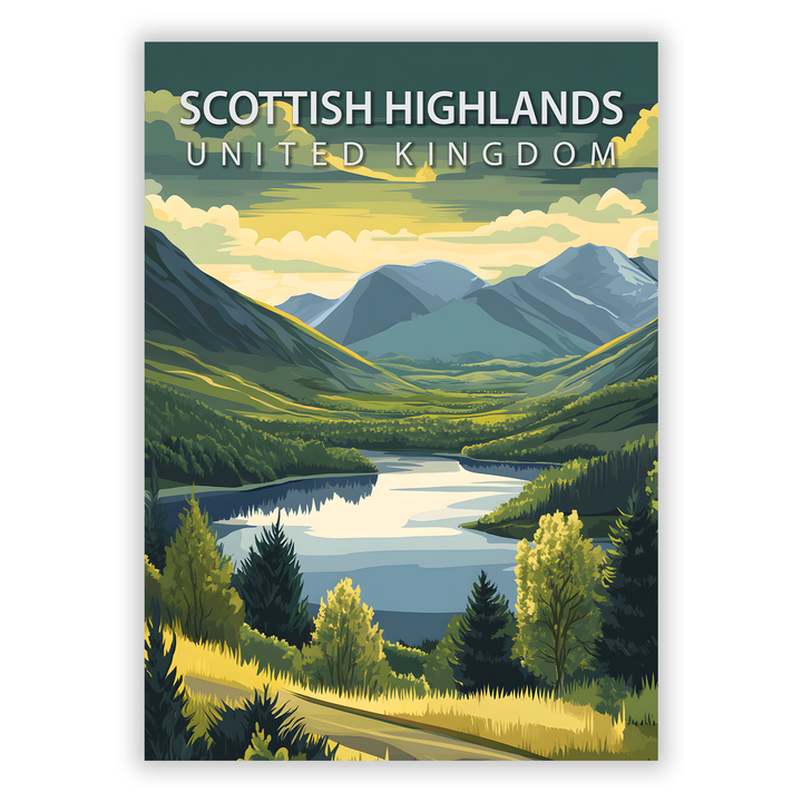 Zum Produkt Scottish Highlands Poster - Sehenswürdigkeit United Kingdom