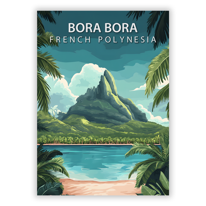 Zum Produkt Bora Bora Poster - Sehenswürdigkeit Französisch-Polynesien