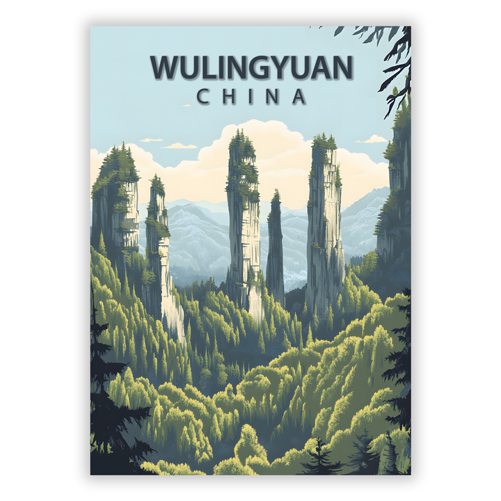 Zum Produkt Wulingyuan Poster - Sehenswürdigkeit China