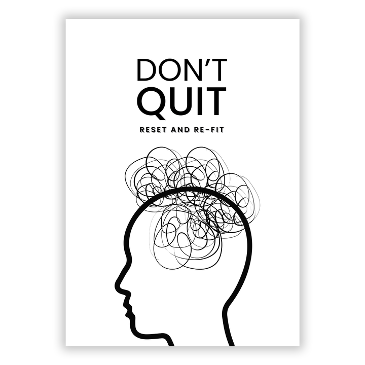 Zum Produkt Don’t Quit Poster - Reset and Re-Fit