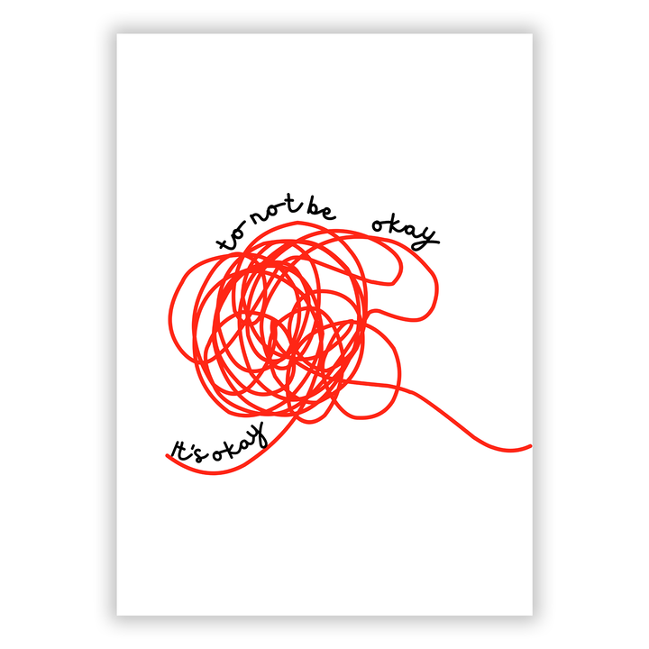 Zum Produkt It’s okay to not be okay Poster - Selbstliebe