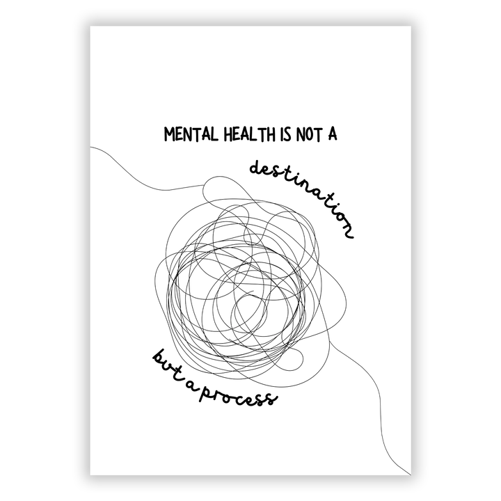 Zum Produkt Mental Health is not a destination, but a process Poster