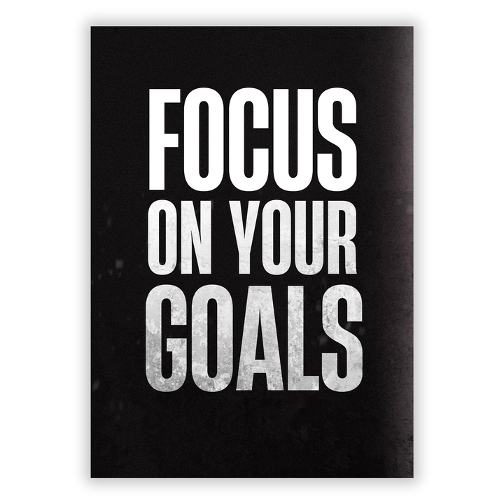 Zum Produkt Focus on your goals Motivationsposter