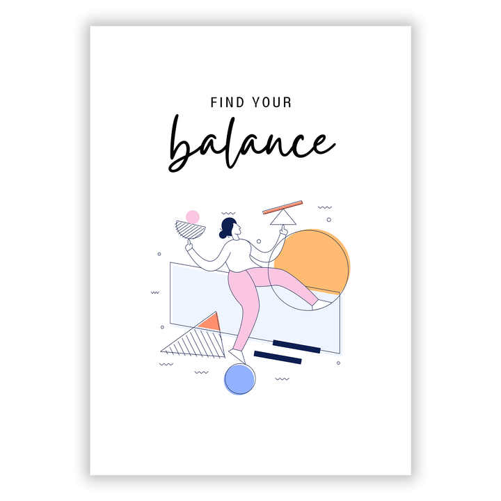 Zum Produkt Find your balance Poster