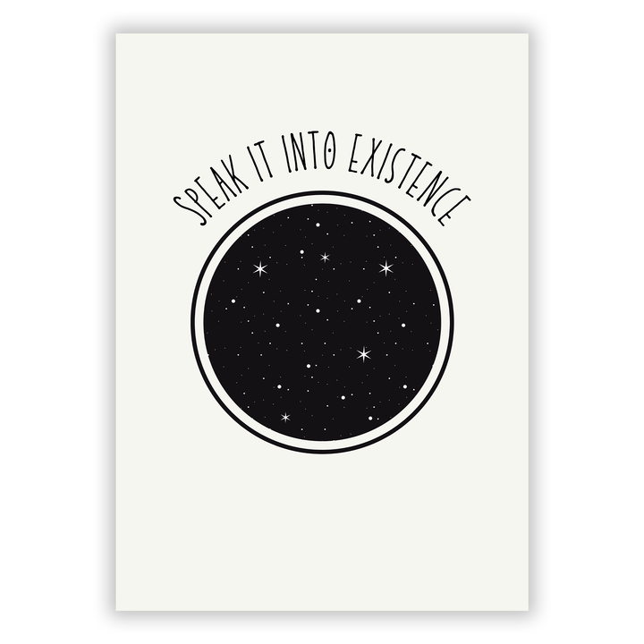Zum Produkt Speak it into existence Poster