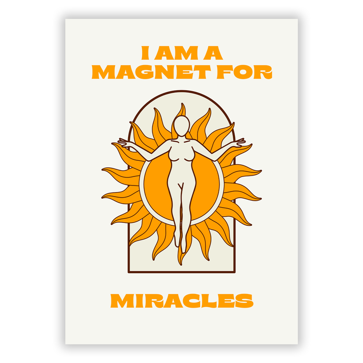 Zum Produkt I am a magnet for miracles Poster