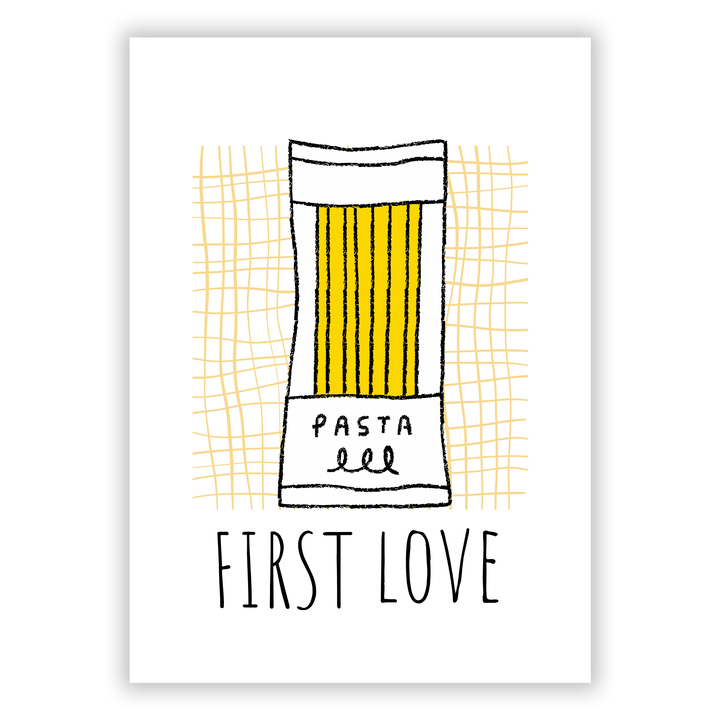 Zum Produkt Pasta is my first Love Poster
