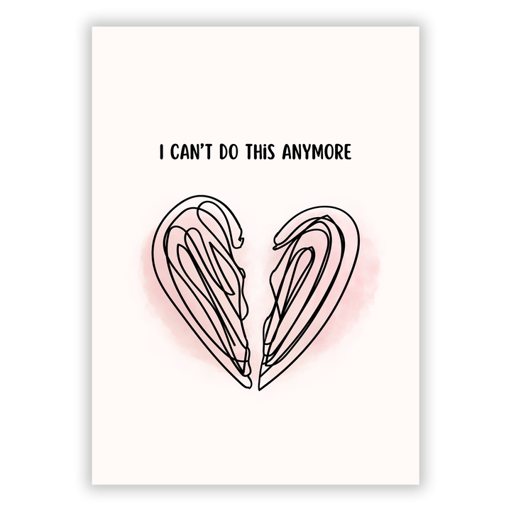 Zum Produkt I can't do this anymore Poster