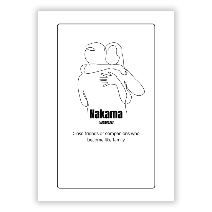 Zum Produkt Nakama Japanisches Wort Poster