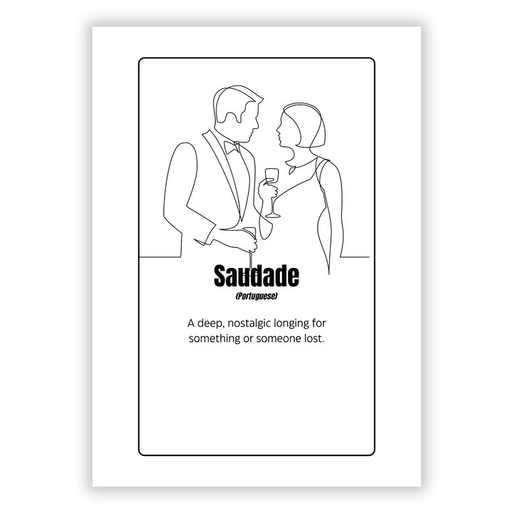 Zum Produkt Saudade Portugisisches Poster