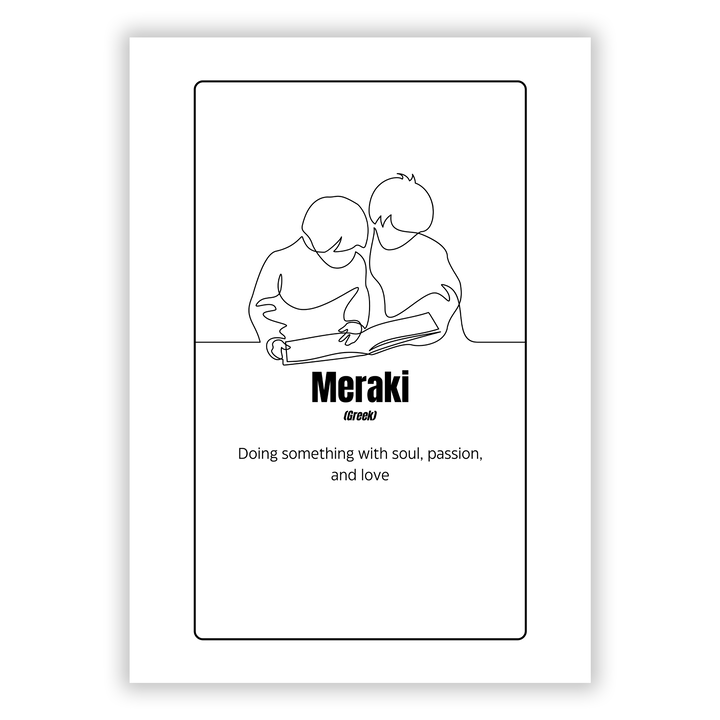 Zum Produkt Meraki Griechisches Wort Poster