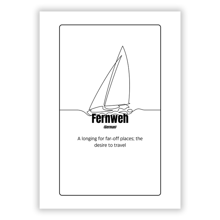 Zum Produkt Fernweh Poster
