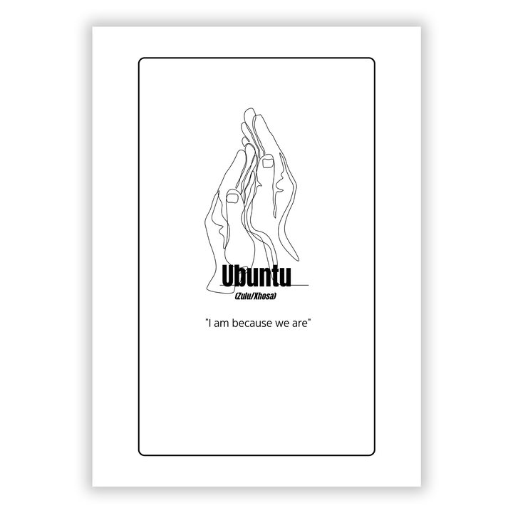 Zum Produkt Ubuntu - I am because we are Poster