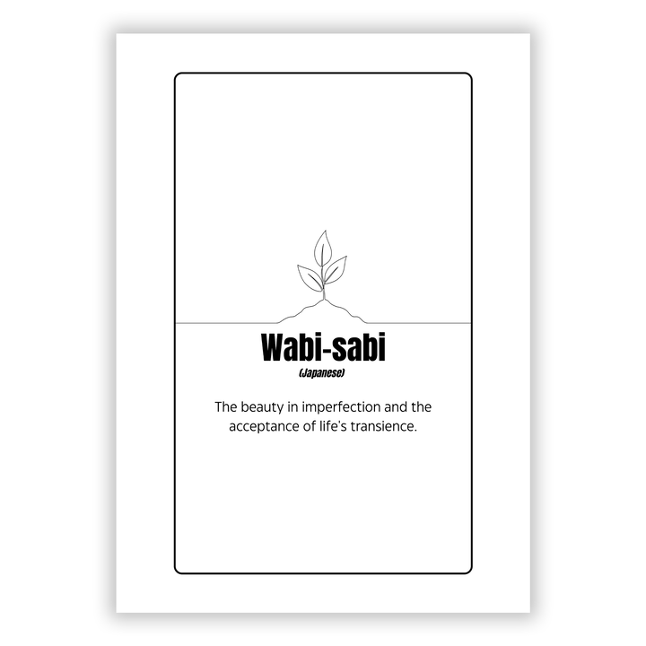Zum Produkt Wabi-sabi Japanisches Wort Poster