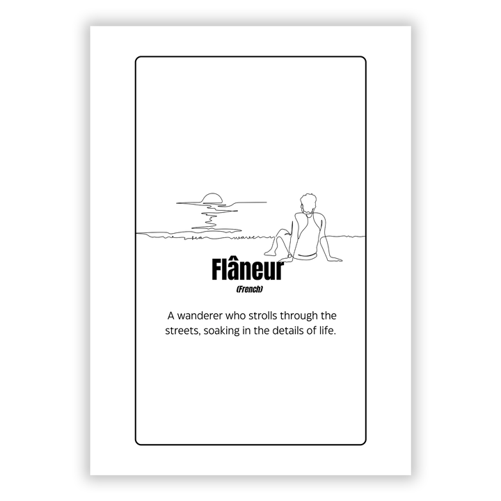 Zum Produkt Flaneur Französisches Poster