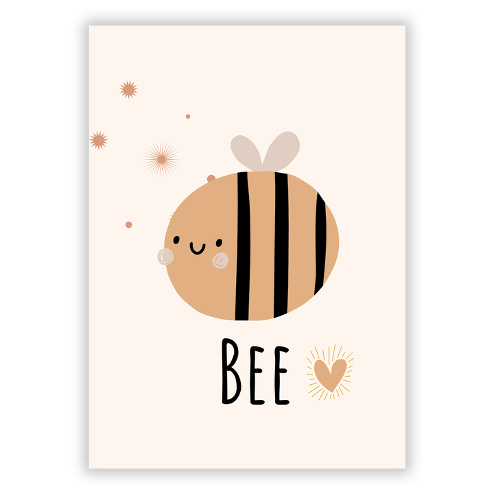Zum Produkt Süße Biene (Bee) - Niedliches Poster > Tierposter - Englisch für Kinder