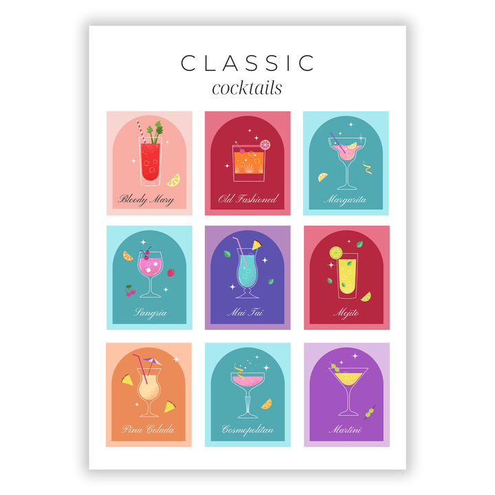 Zum Produkt Classic Cocktails Poster