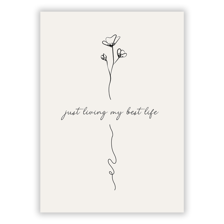 Zum Produkt Just living my best life Poster