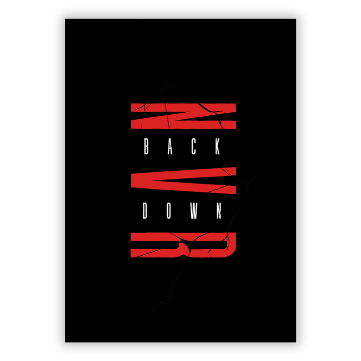 Zum Produkt Never Back Down Poster