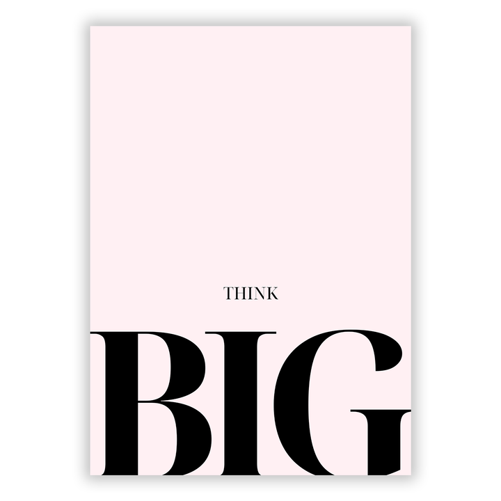 Zum Produkt Think Big Poster