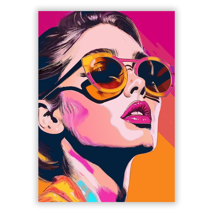 Zum Produkt Moderne Kunst: Frau mit Brille