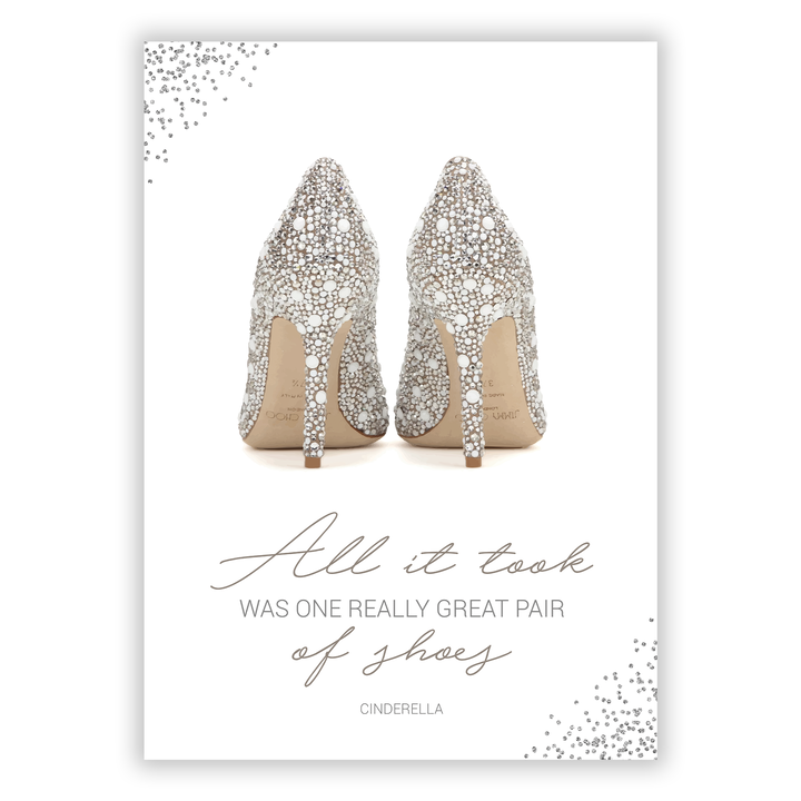 Zum Produkt All it took was one really great pair of shoes Poster
